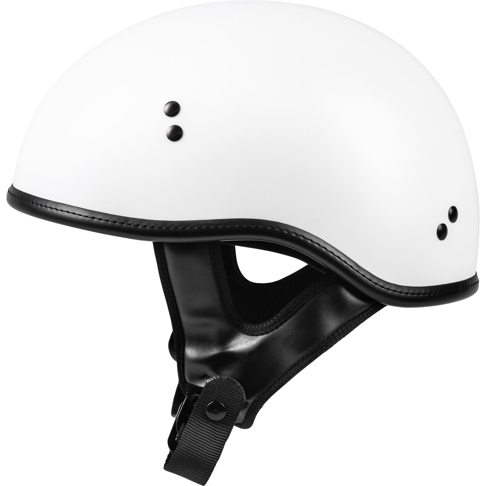 Highway 21 .357 Solid Half Helmet Matte White Large 77-1102L_872654