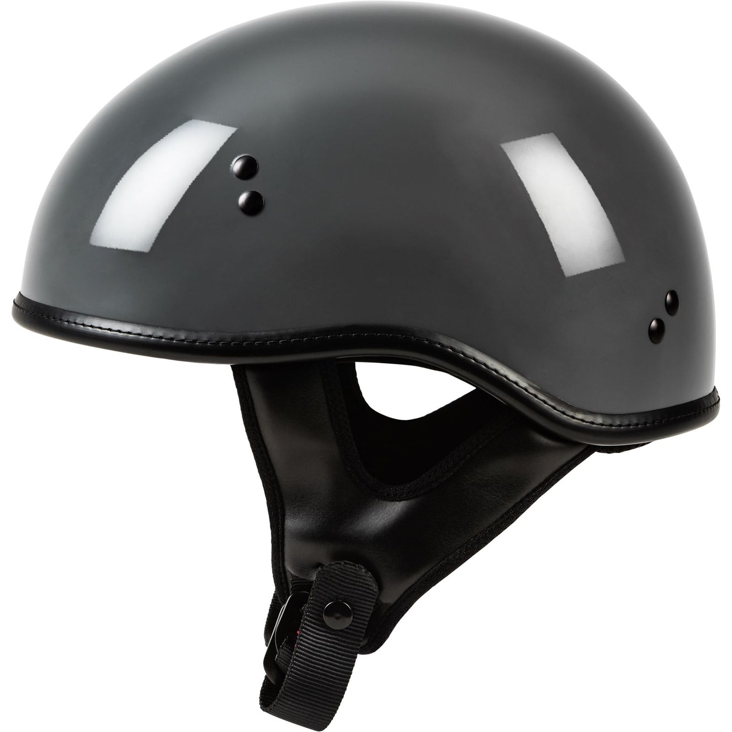 Highway 21 .357 Solid Half Helmet Grey Large 77-1103L_872622