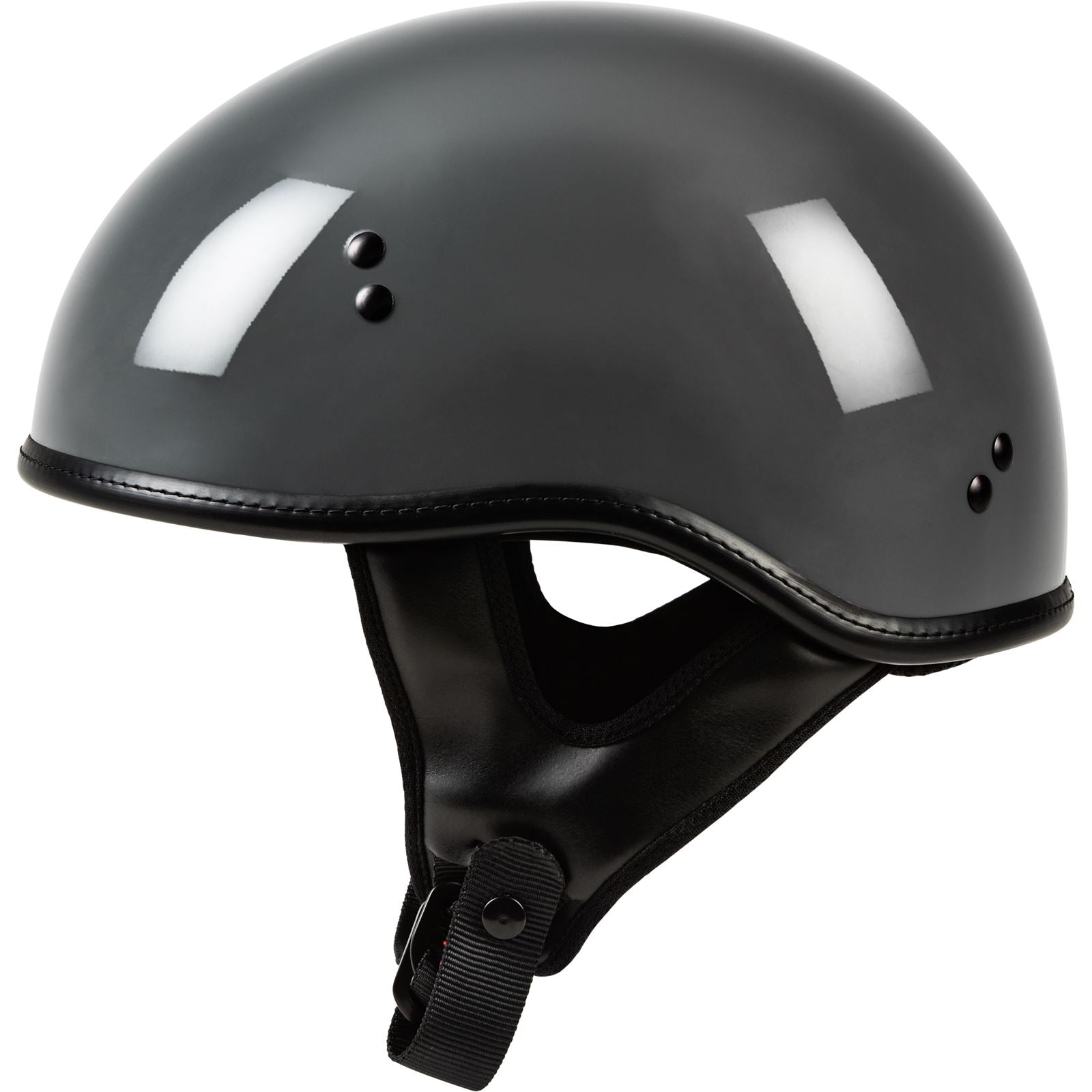 Highway 21 .357 Solid Half Helmet Grey Large 77-1103L_872622