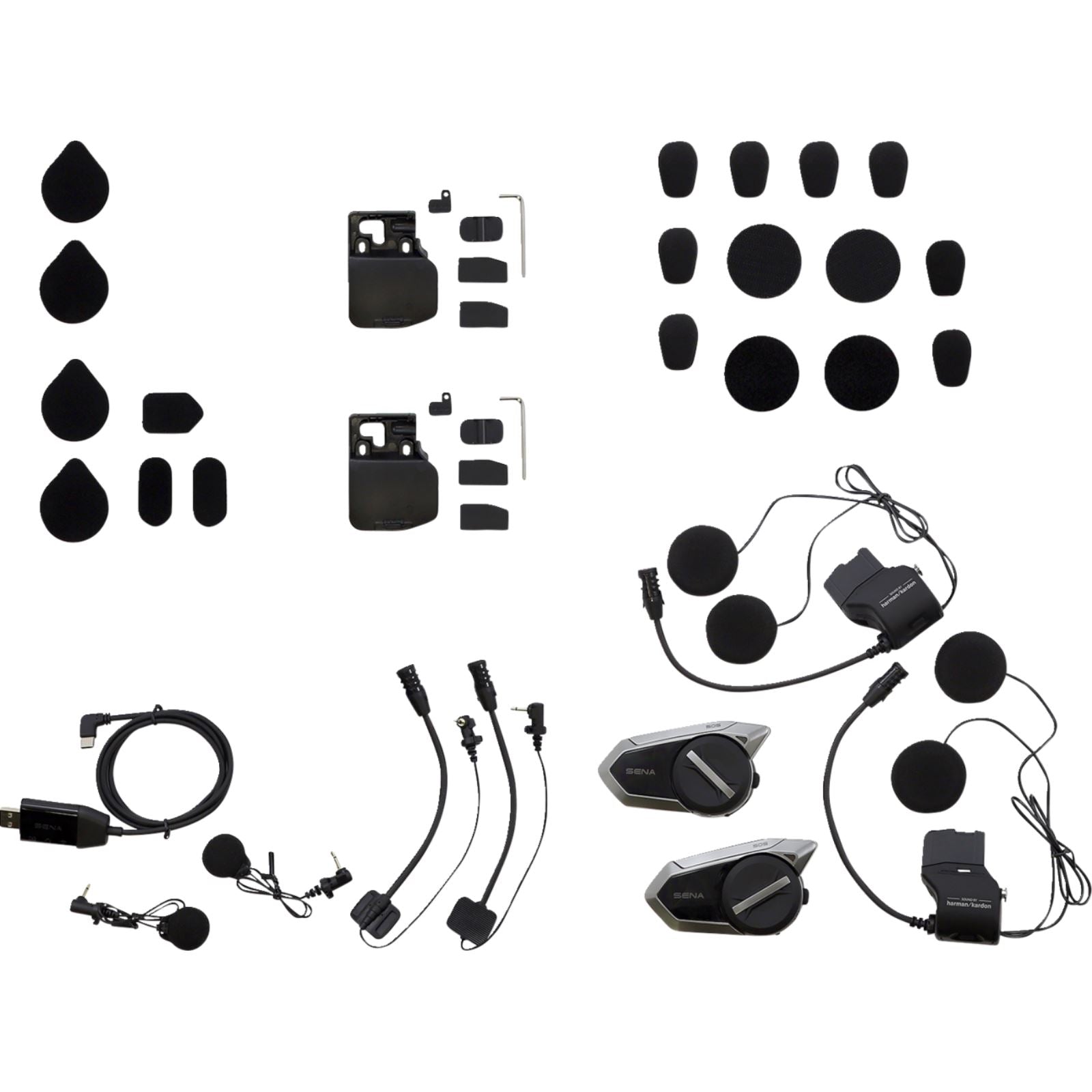 Sena 50S HD Bluetooth Communication System Sound by Harman Kardon - Dual [MPN: 50S-10D]_1470195
