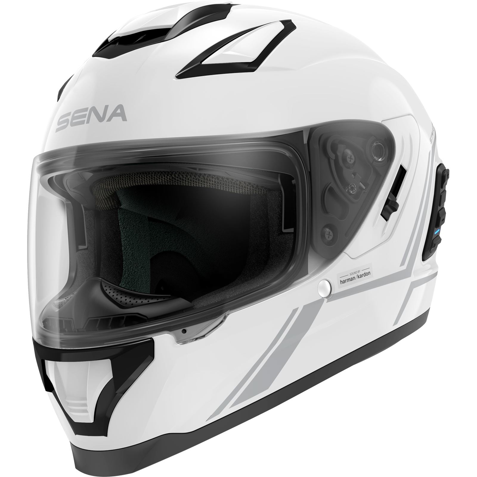 Sena Stryker Full-Face Helmet - Gloss White - 2XL CLOSEOUT [MPN: STRYKER-GWXXL1]_1770761