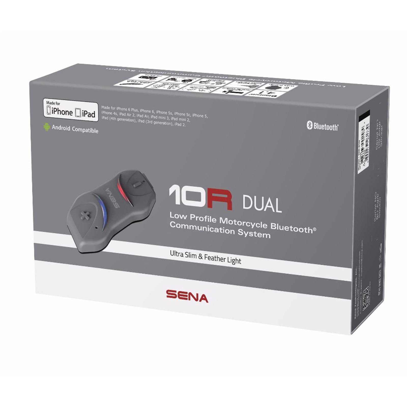 Sena 10R Low-Profile Bluetooth® Headset & Intercom [MPN: 10R-02]_873000