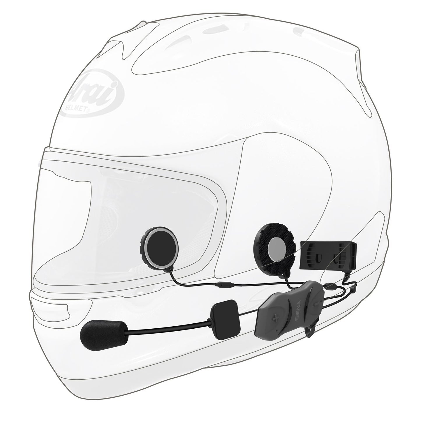 Sena 10R Low-Profile Bluetooth® Headset & Intercom - Dual [MPN: 10R-02D]_873007