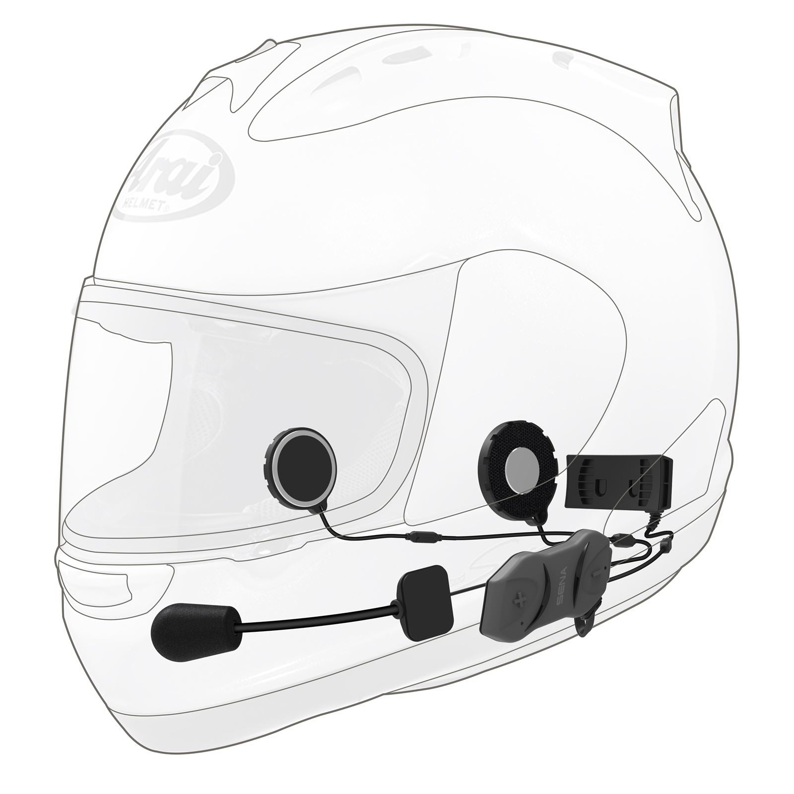 Sena 10R Low-Profile Bluetooth® Headset & Intercom - Dual [MPN: 10R-02D]_873007