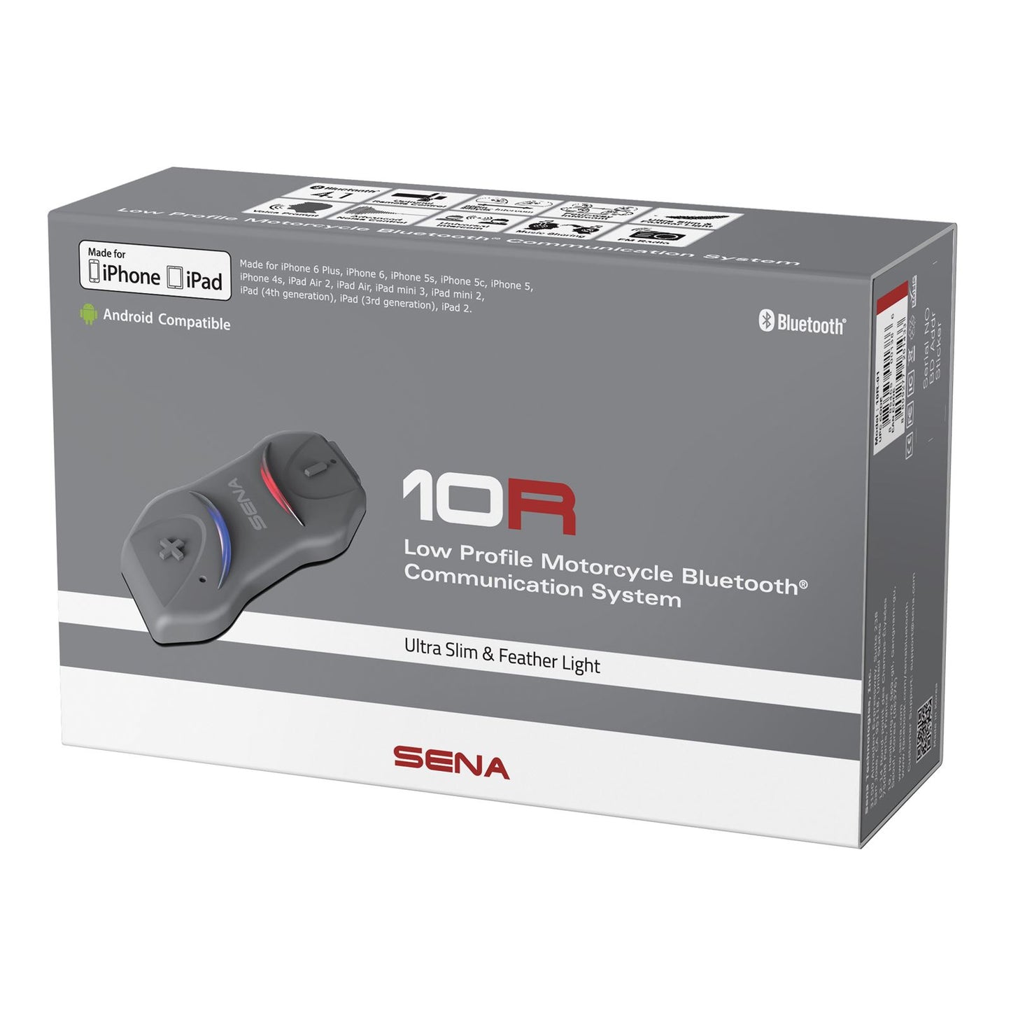 Sena 10R Low-Profile Bluetooth® Headset & Intercom - Dual [MPN: 10R-02D]_872986