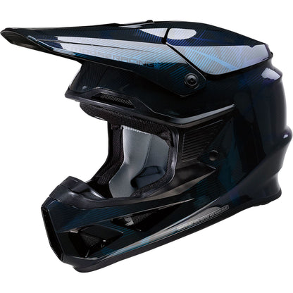 Moose Offroad F.I. Helmet - Agroid Camo - MIPS® - Iridescent Blue_873721