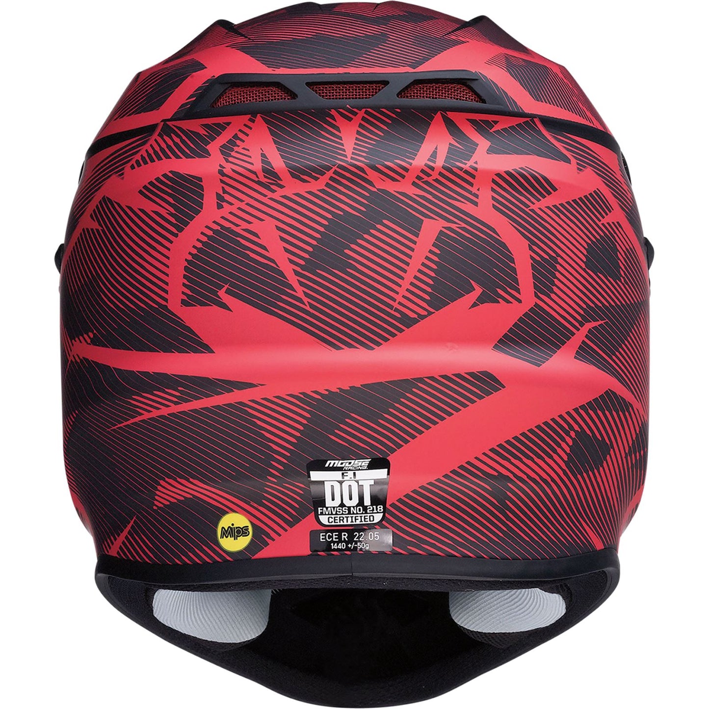 Moose Offroad F.I. Helmet - Agroid Camo - MIPS® - Red/Black_873698