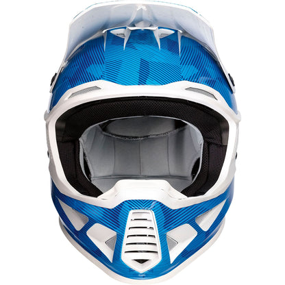 Moose Offroad F.I. Helmet - Agroid Camo - MIPS® - Blue/White_873778