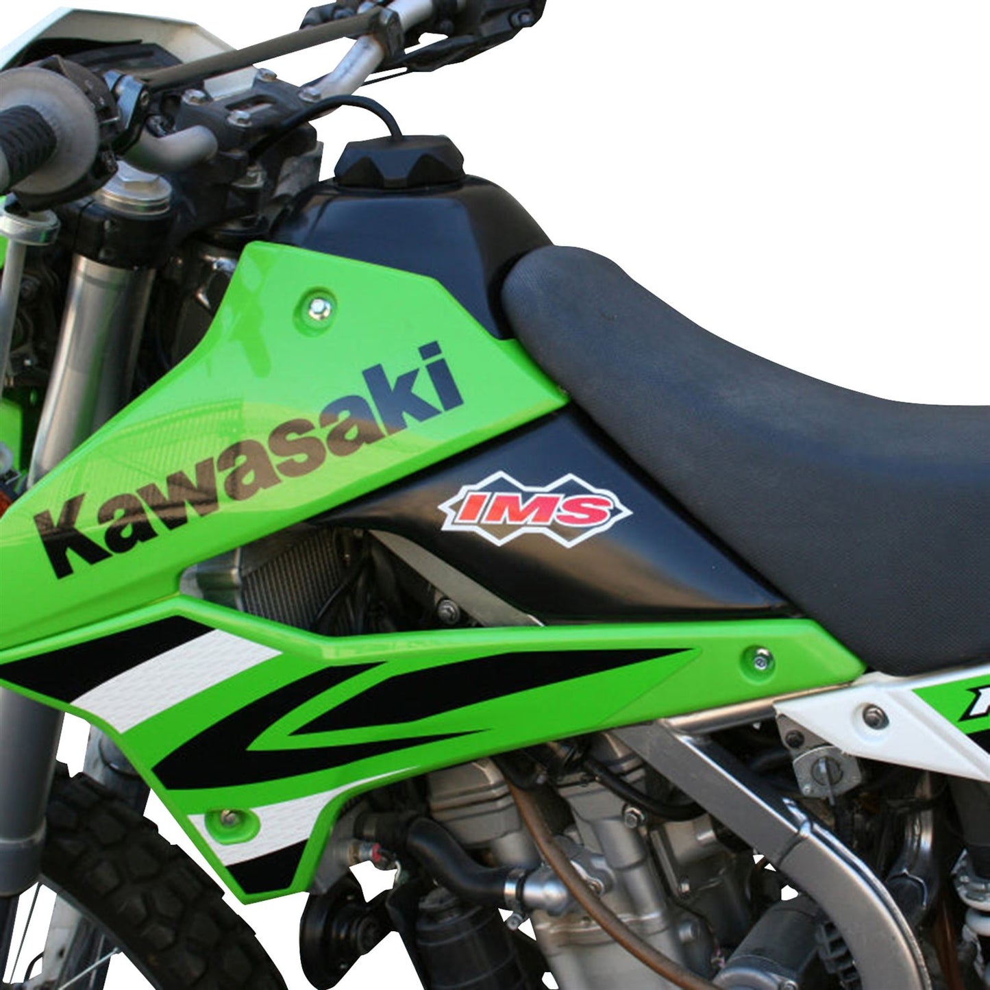 IMS Gas Tank - Black For Kawasaki KLX - 2.7 Gallon [MPN: 113159-BK1]_1095352