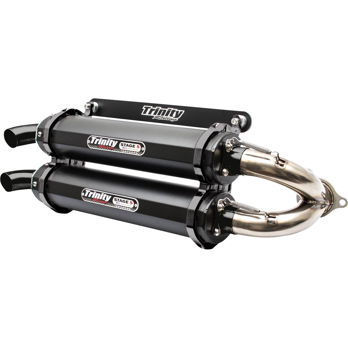 Trinity Racing Stage 5 Slip-On Muffler - Cerakote Black for Polaris [MPN: TR-4152S-C2]_1095316