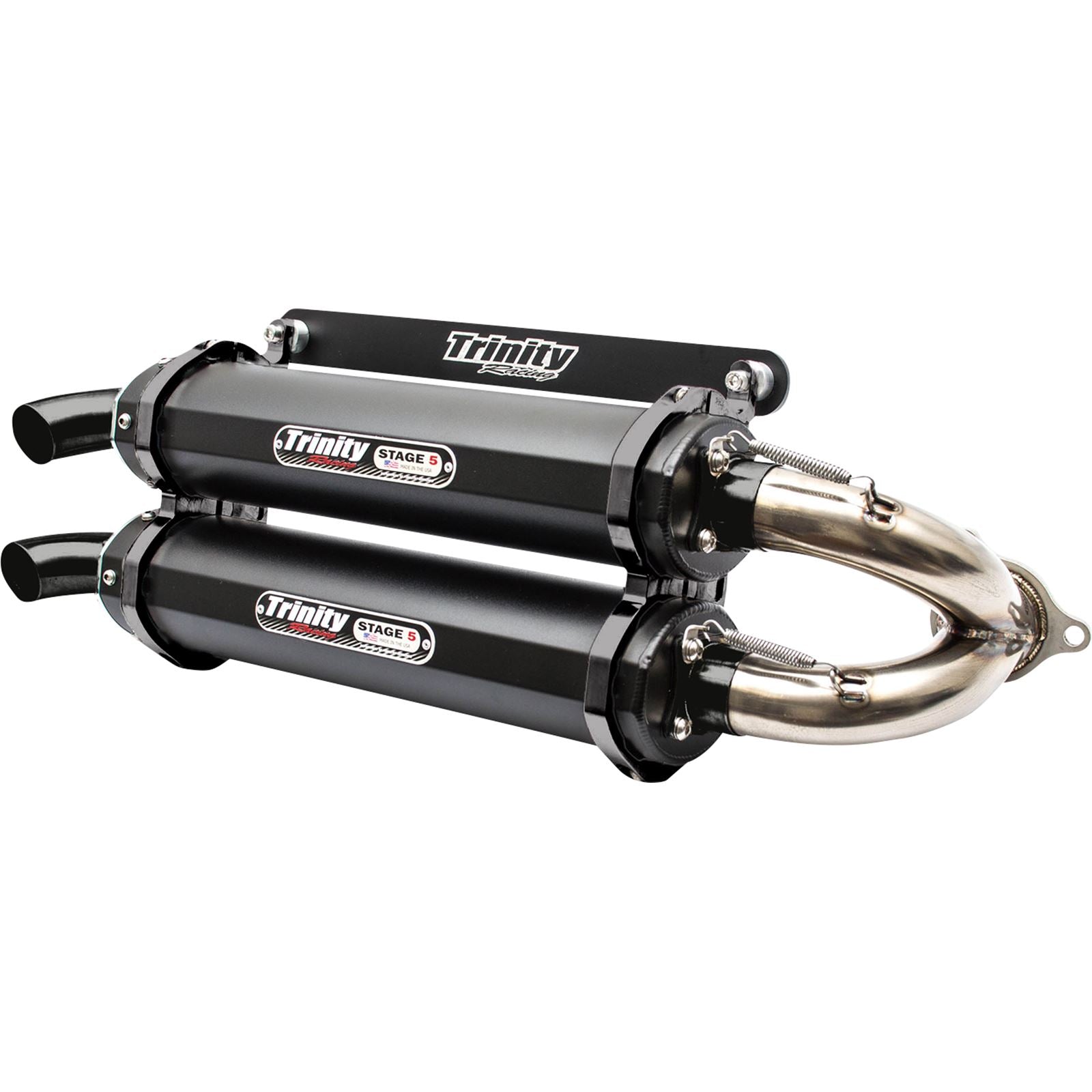 Trinity Racing Stage 5 Slip-On Muffler - Cerakote Black for Polaris [MPN: TR-4152S-C2]_1095316