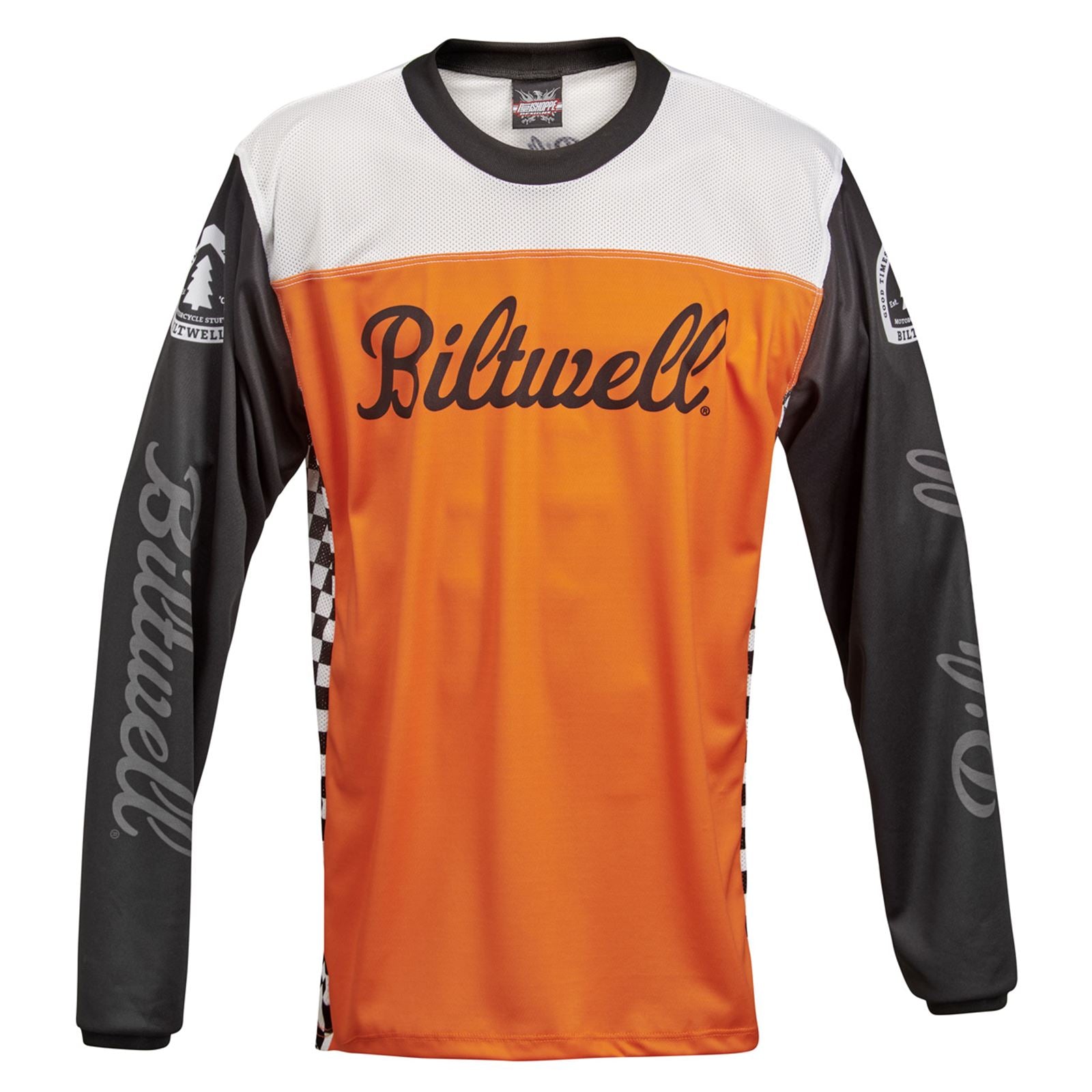 Biltwell Inc. Women's Good Times Jersey - Orange/Black - 2XL 8120-087-006_1066607