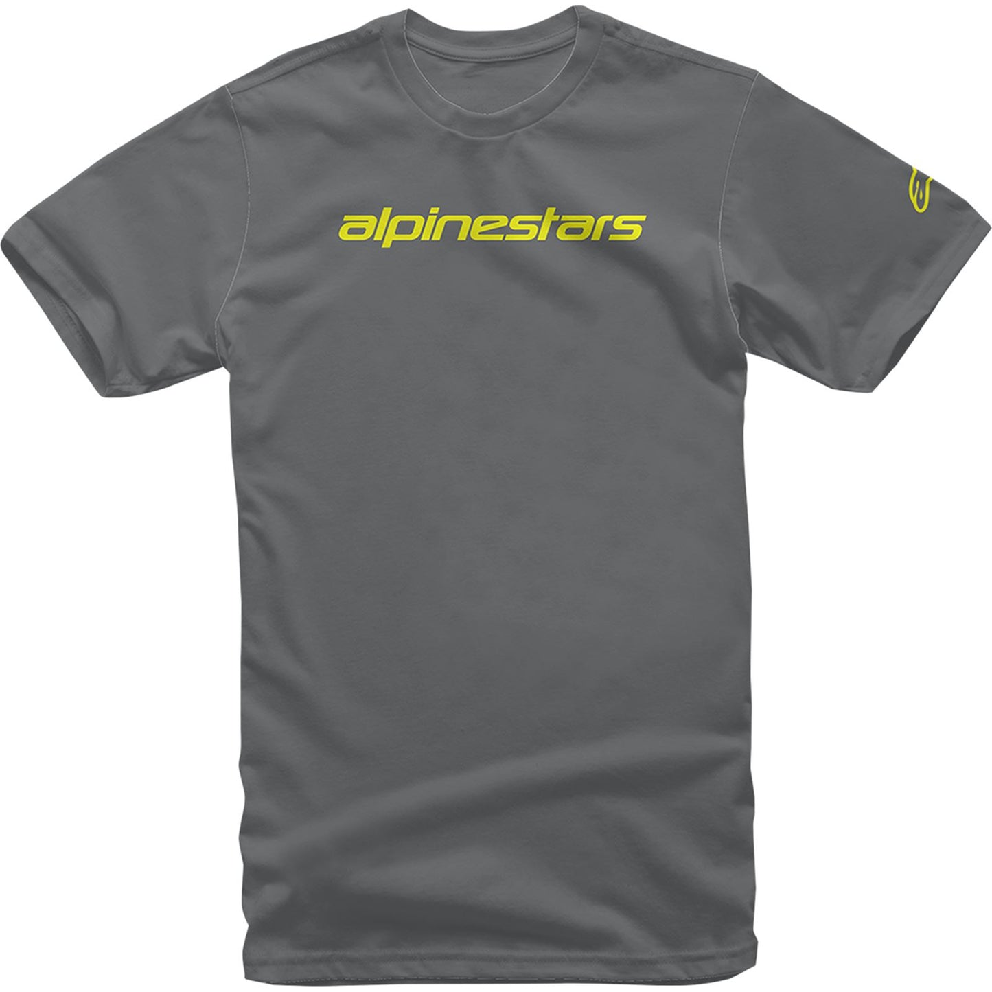 Alpinestars Linear Word T-Shirt - Gray/Yellow_875893