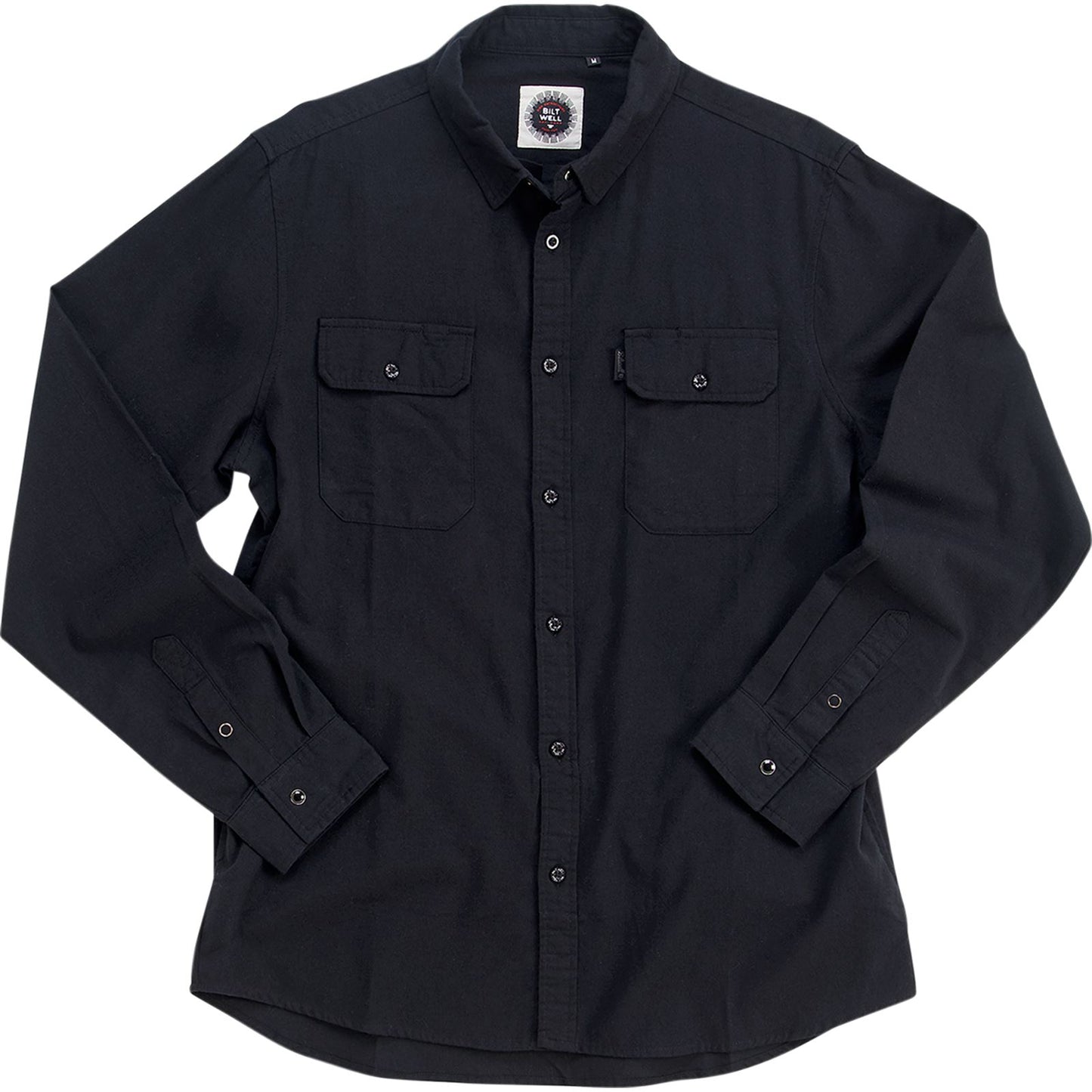 Biltwell Inc. Blackout Lightweight Flannel - Small 8145-068-002_1068548