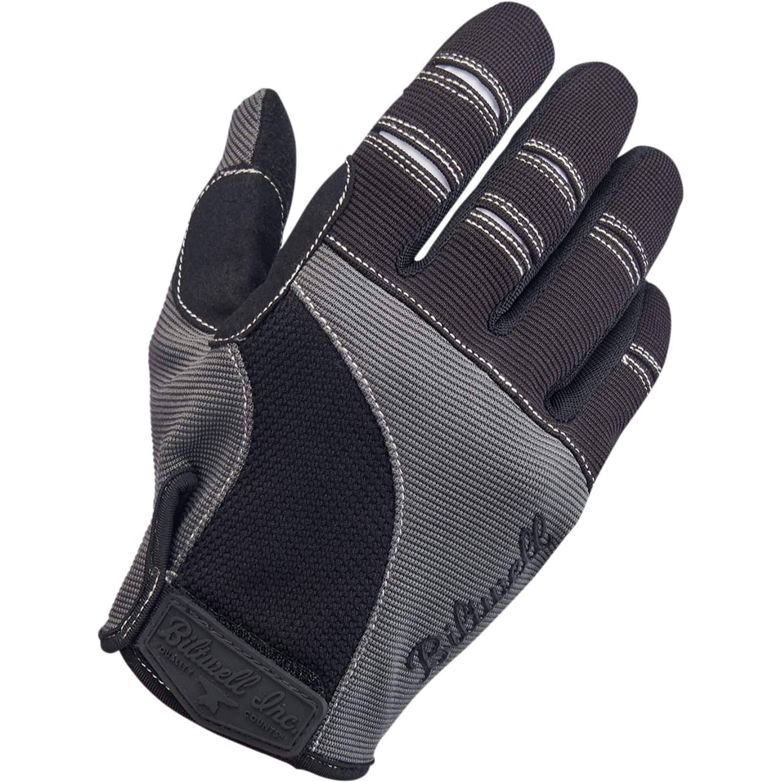 Biltwell Inc. Moto Gloves - Gray/Black - Large 1501-1101-004_1068699