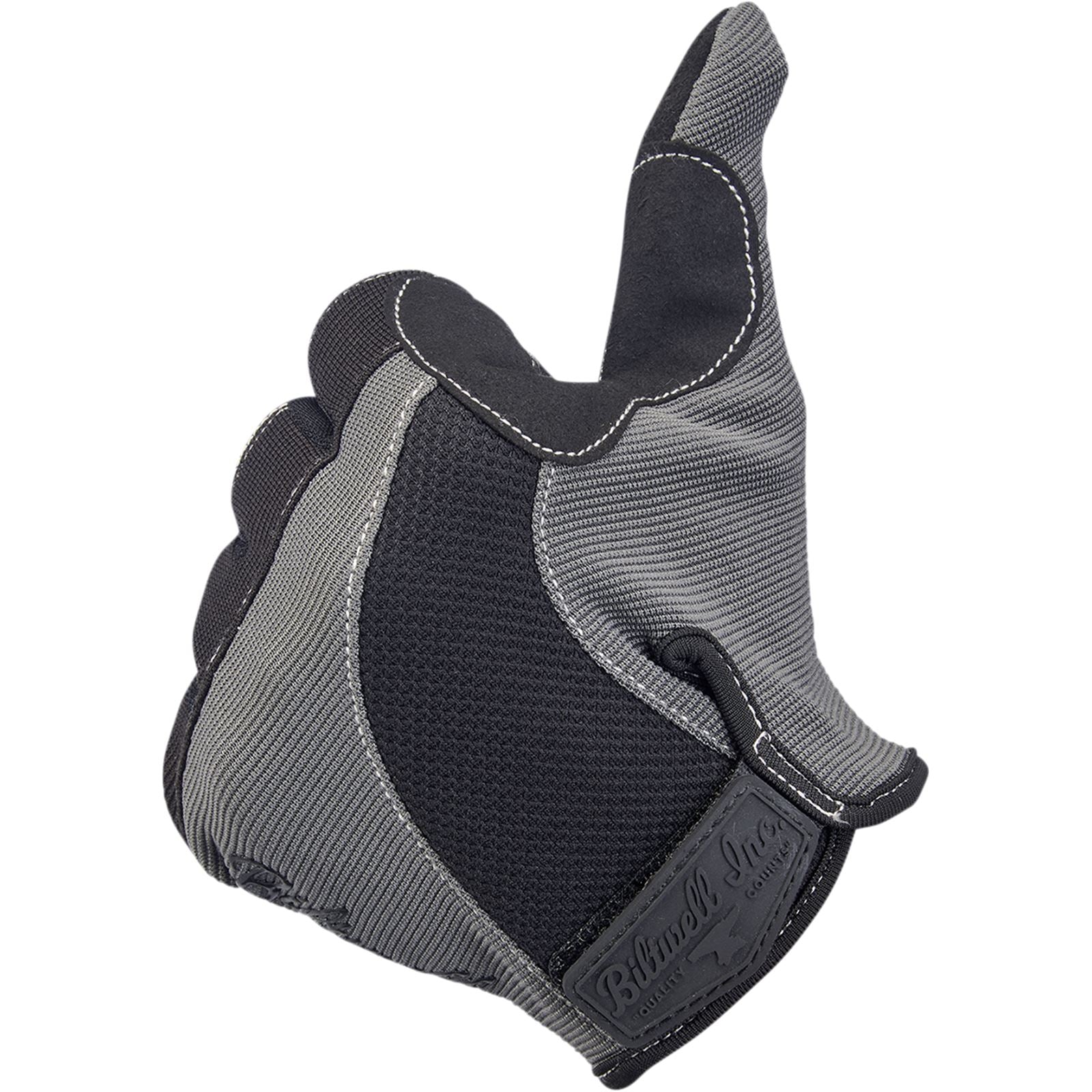 Biltwell Inc. Moto Gloves - Gray/Black - Large 1501-1101-004_1068701
