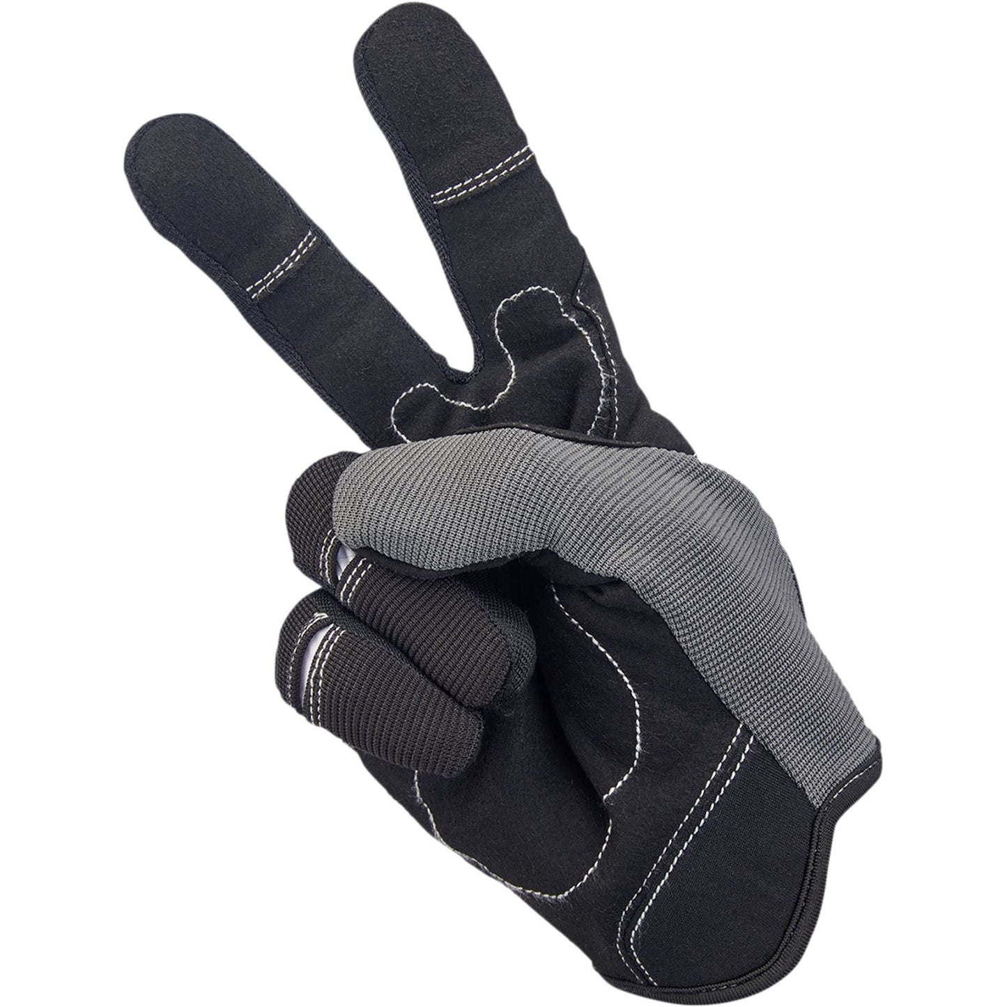 Biltwell Inc. Moto Gloves - Gray/Black - Large 1501-1101-004_1068630