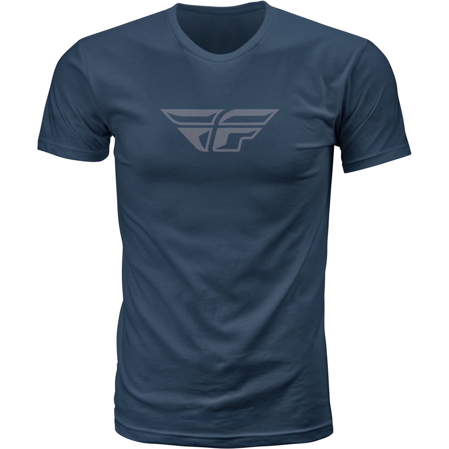 Fly Racing Fly F-Wing Tee - Midnight Navy/Grey - Small 352-0611S_1131073