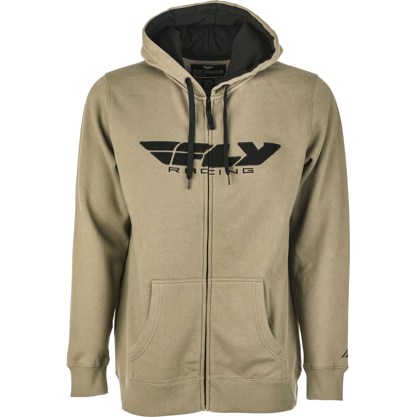 Fly Racing Fly Corporate Zip-Up Hoodie - Tan/Black - Small 354-0194S_1131244