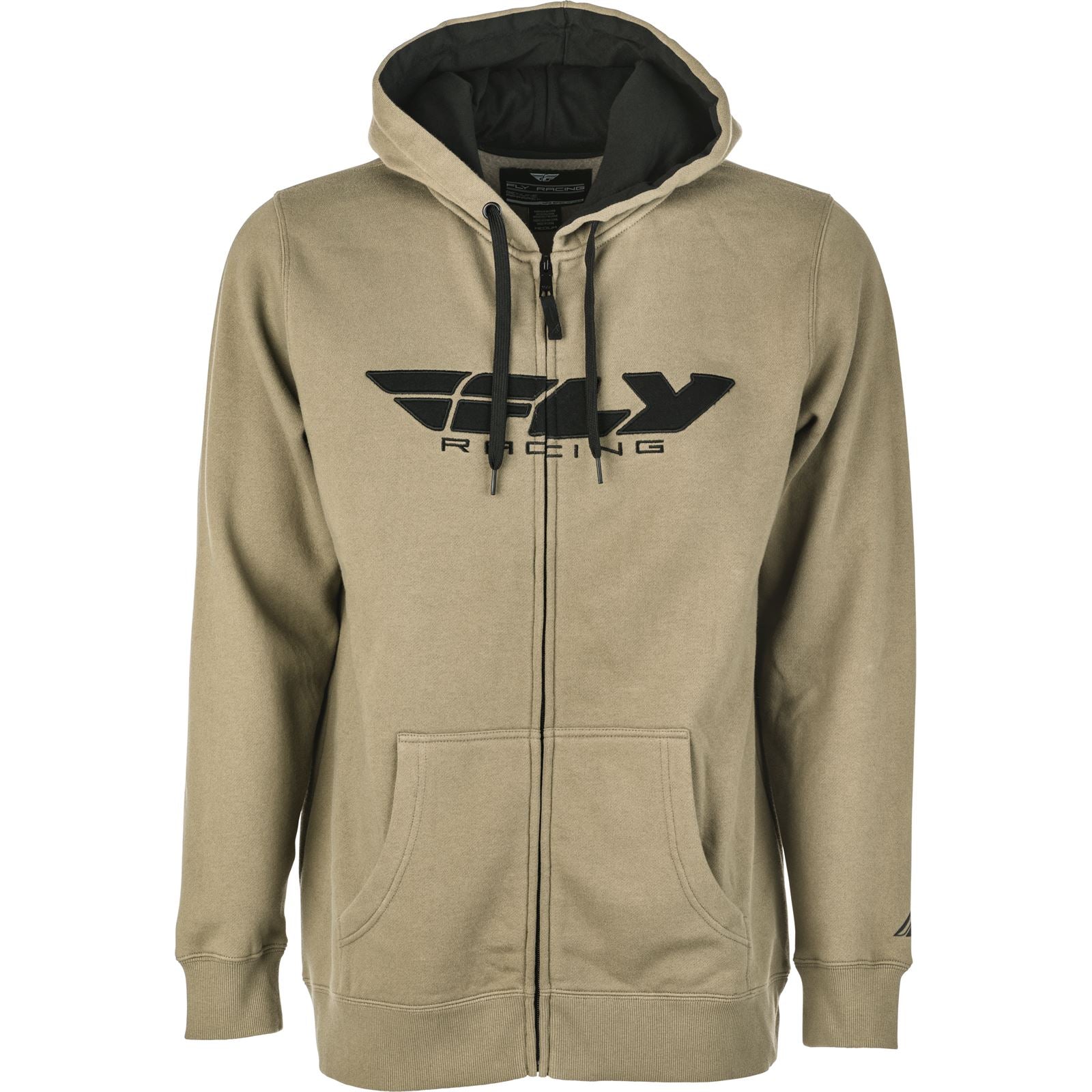 Fly Racing Fly Corporate Zip-Up Hoodie - Tan/Black - 2XL 354-01942X_1131223
