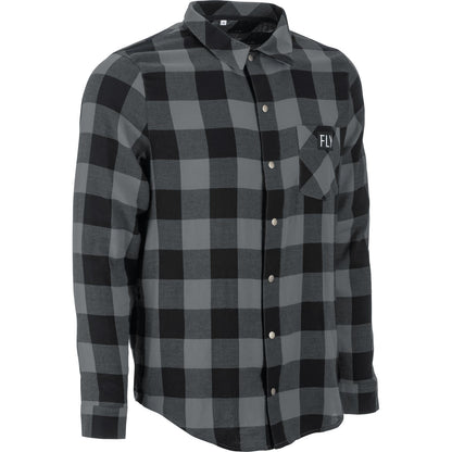 Fly Racing Fly Tek Flannel - Black/Grey_877071