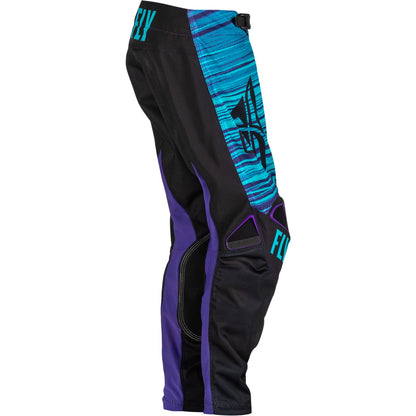 Fly Racing Youth Kinetic Mesh Pants, Black/Blue/Purple Size 22 [MPN: 376-34222]_1074012