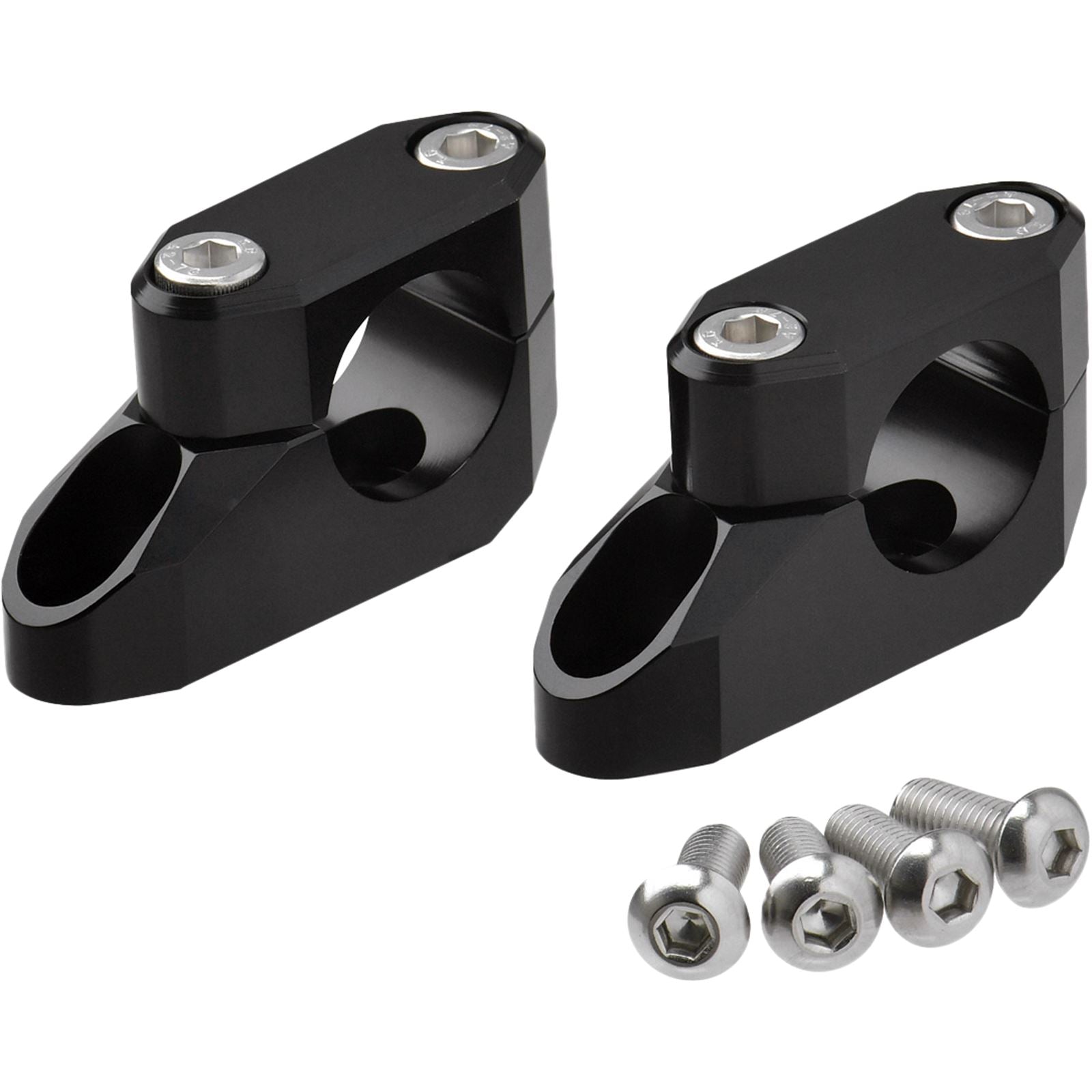 Zeta Offset Handlebar Riser Kit - 20mm 26mm 22.2/28.6mm - Black [MPN: ZE53-06261]_877272