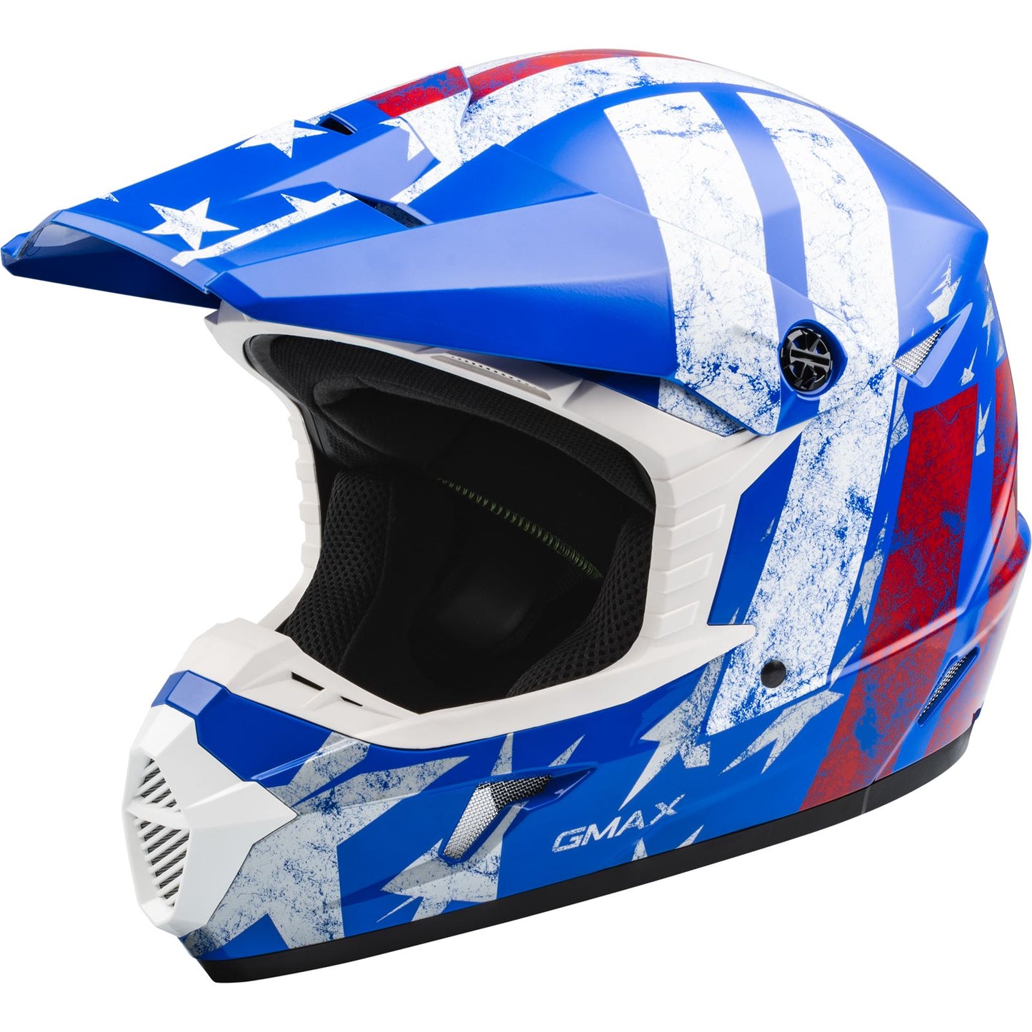 GMax MX-46 Patriot Off-Road Helmet Red/White/Blue, Medium D3465045_877277
