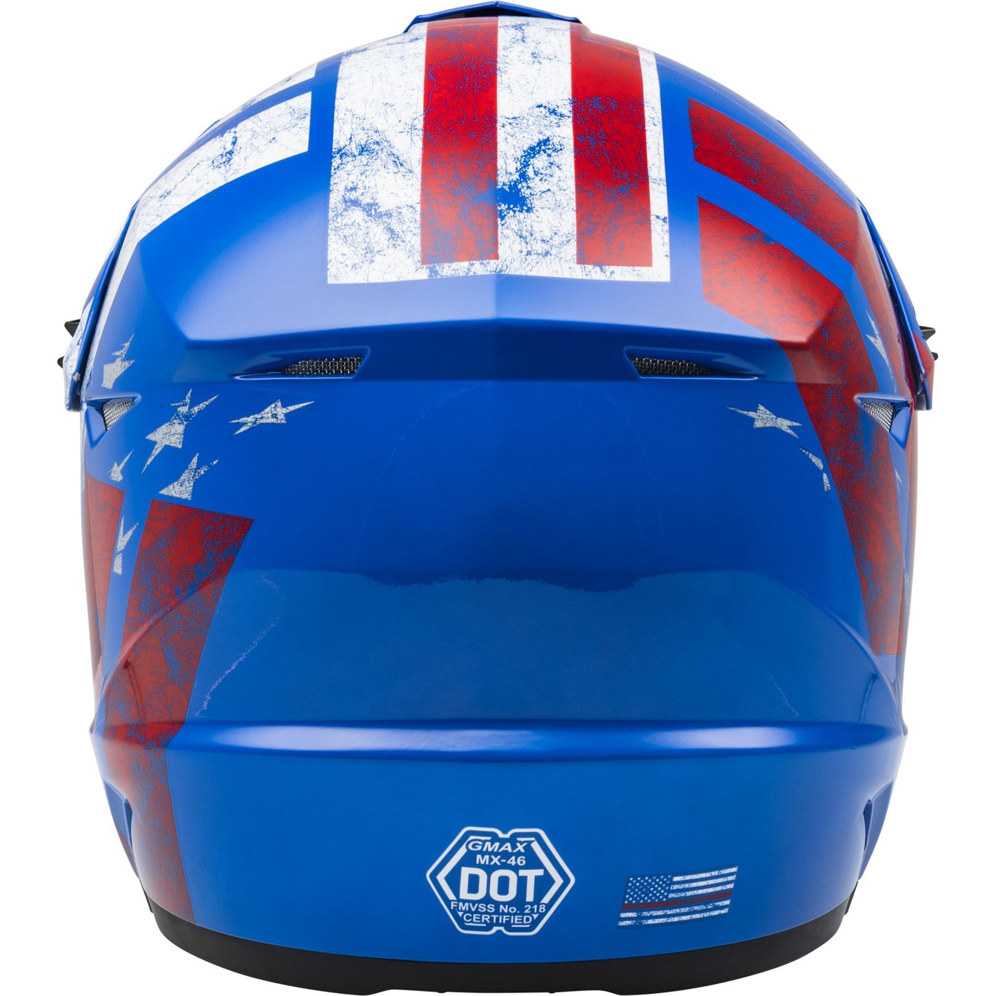 GMax Youth MX-46Y Patriot Off-Road Helmet Red/White/Blue Youth Large [MPN: D3466042]_1068588