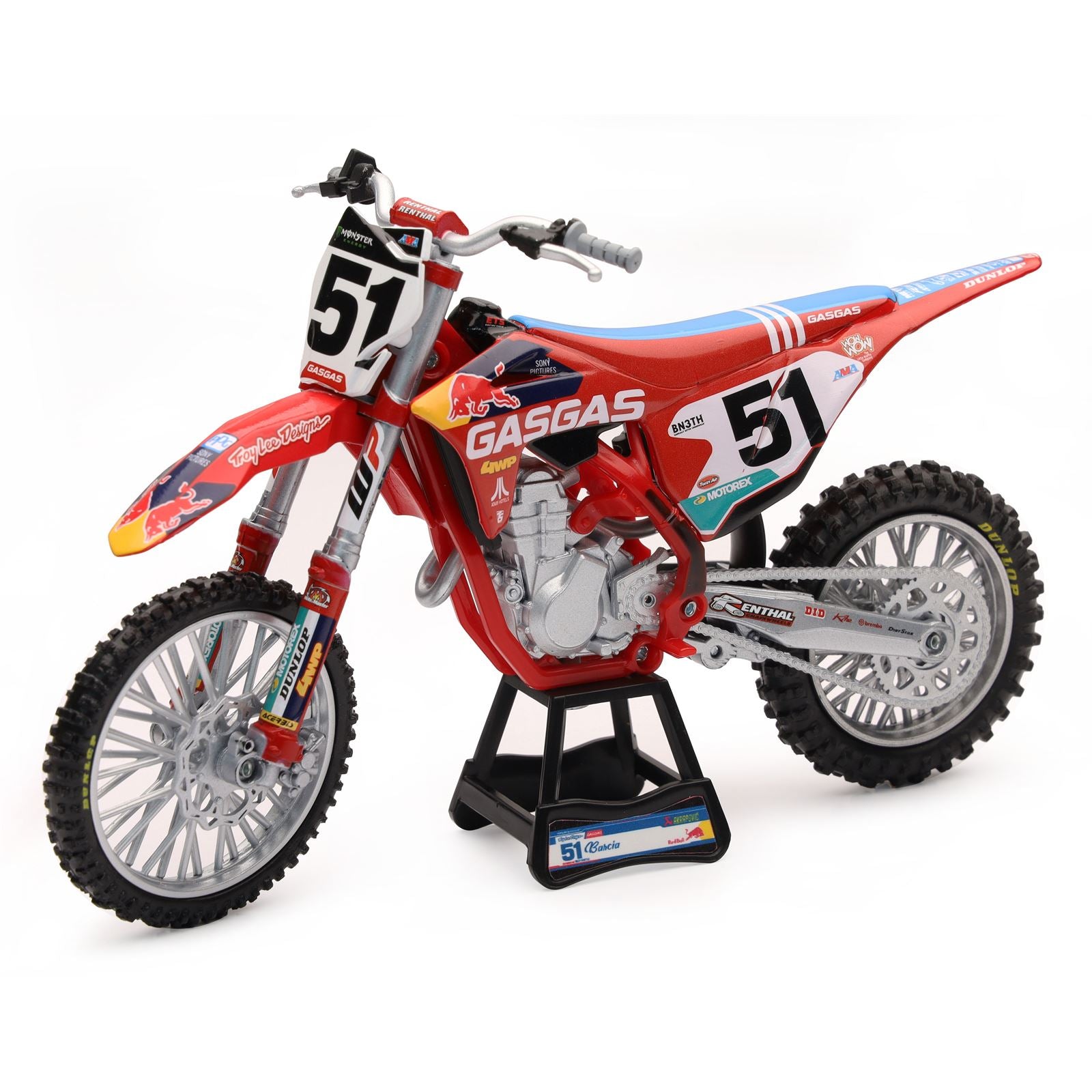 New-Ray Toys Replica 1:12 Scale Offroad Racer Red Bull Gas Gas Justin Barcia 58303_877577