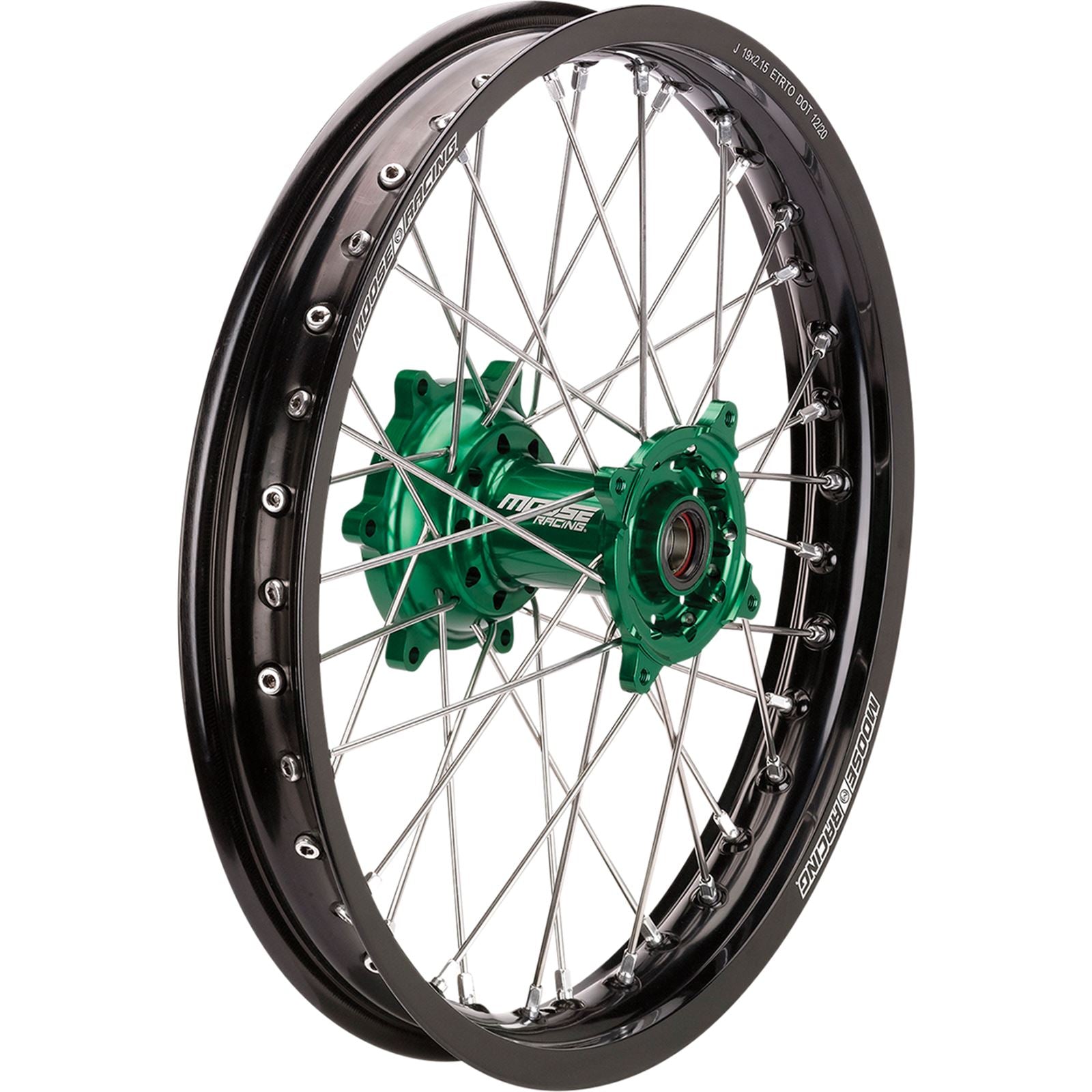 Moose Offroad SX-1 Complete Wheel - Rear - 2.15"x19" - For Kawasaki KR-21519-BKGN_877650
