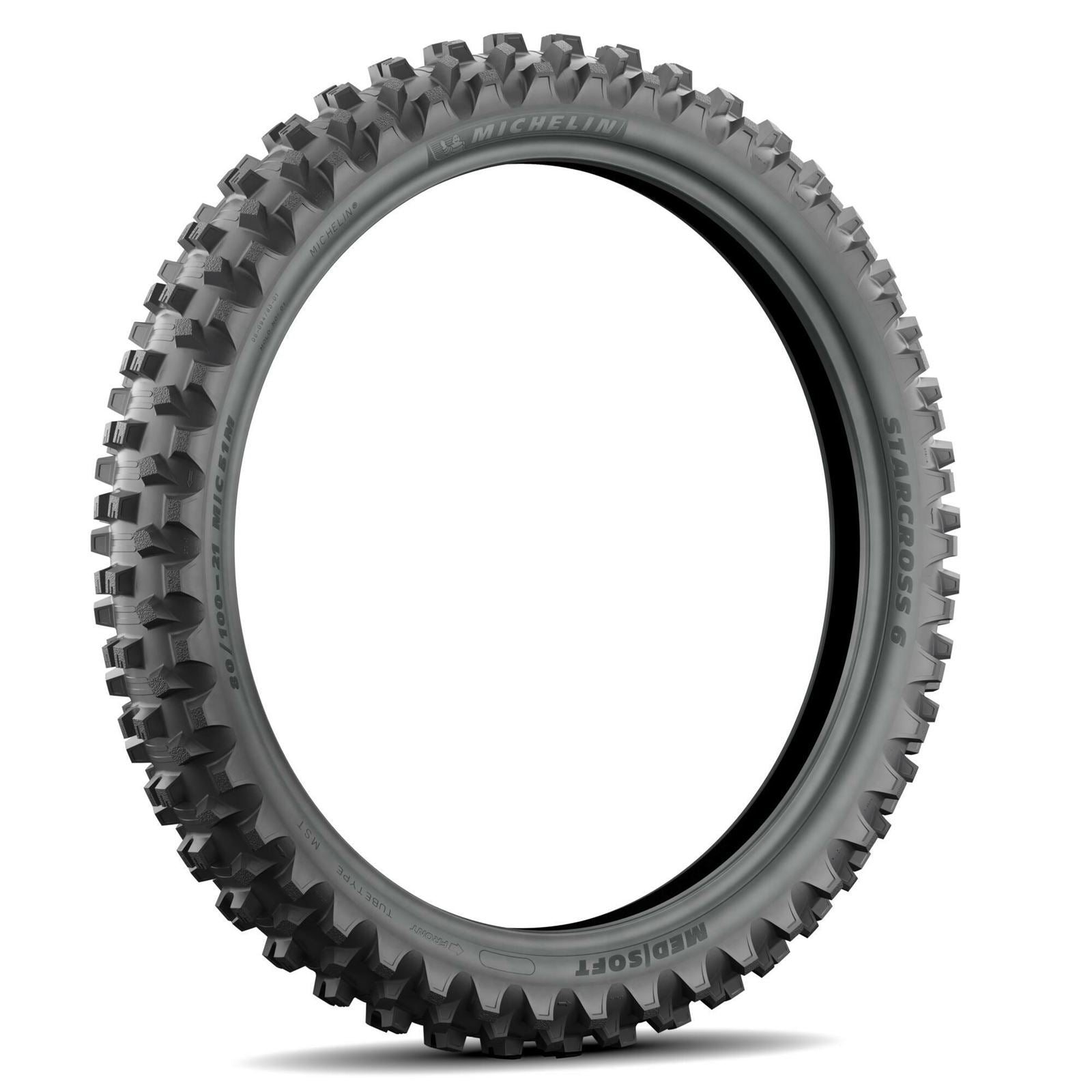 Michelin - Powersports Starcross 6 Tire - Front - Medium-Soft - 90/100-21 - 57M 86686_880761