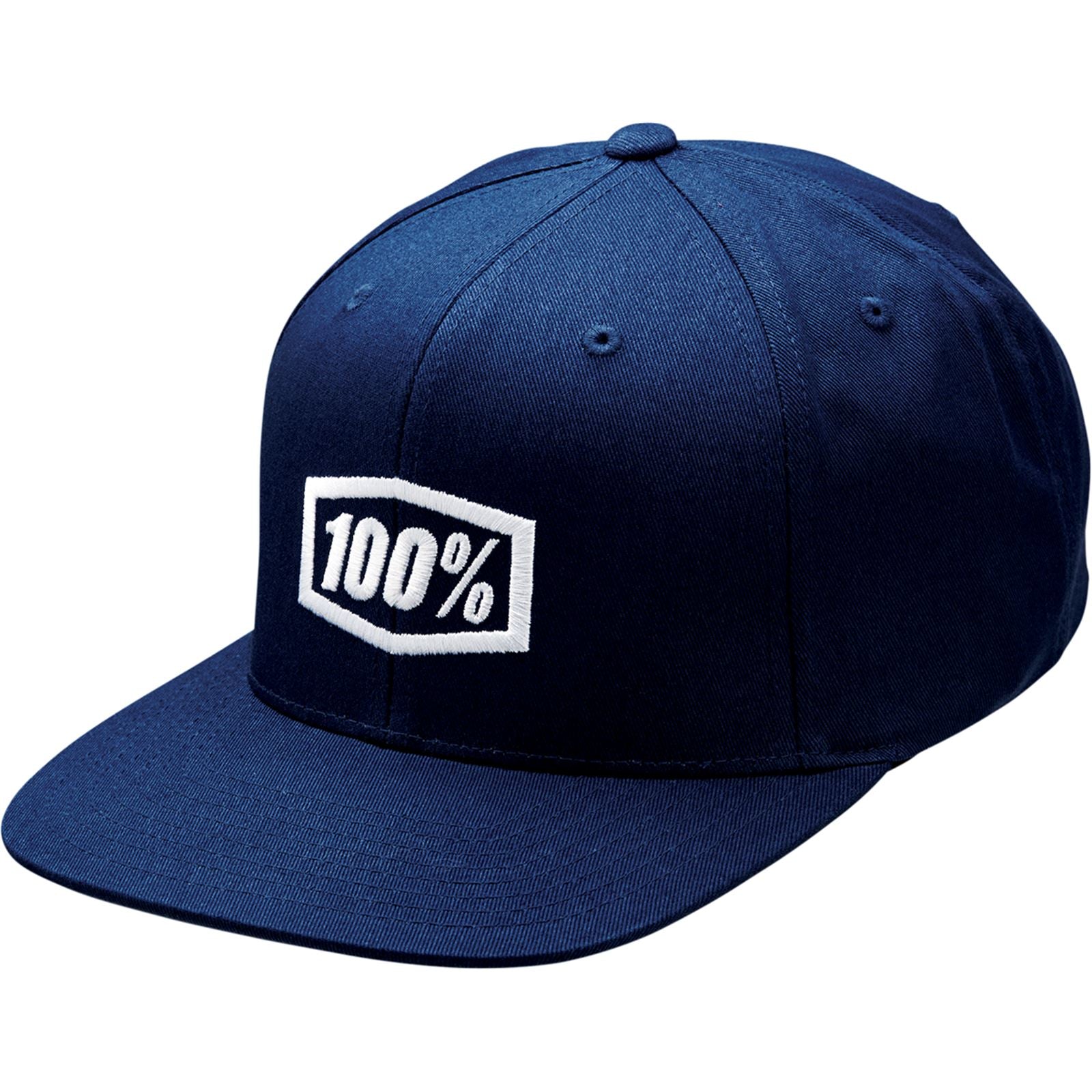 100% Icon Snapback Hat - Navy - One Size 20044-00005_877729