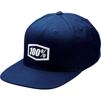 100% Icon Snapback Hat - Navy - One Size 20044-00005_877729