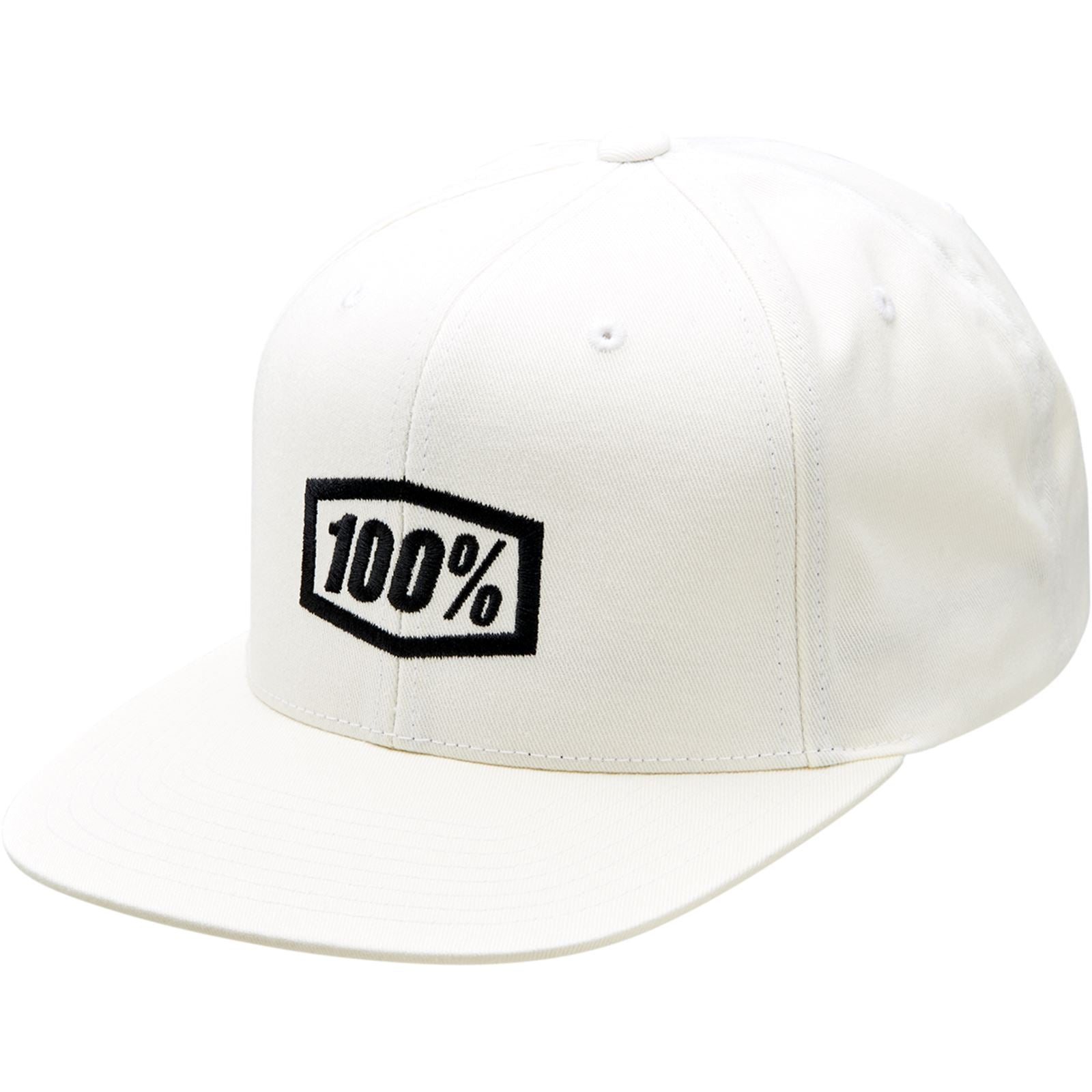 100% Icon Snapback Hat - White - One Size 20044-00007_877738