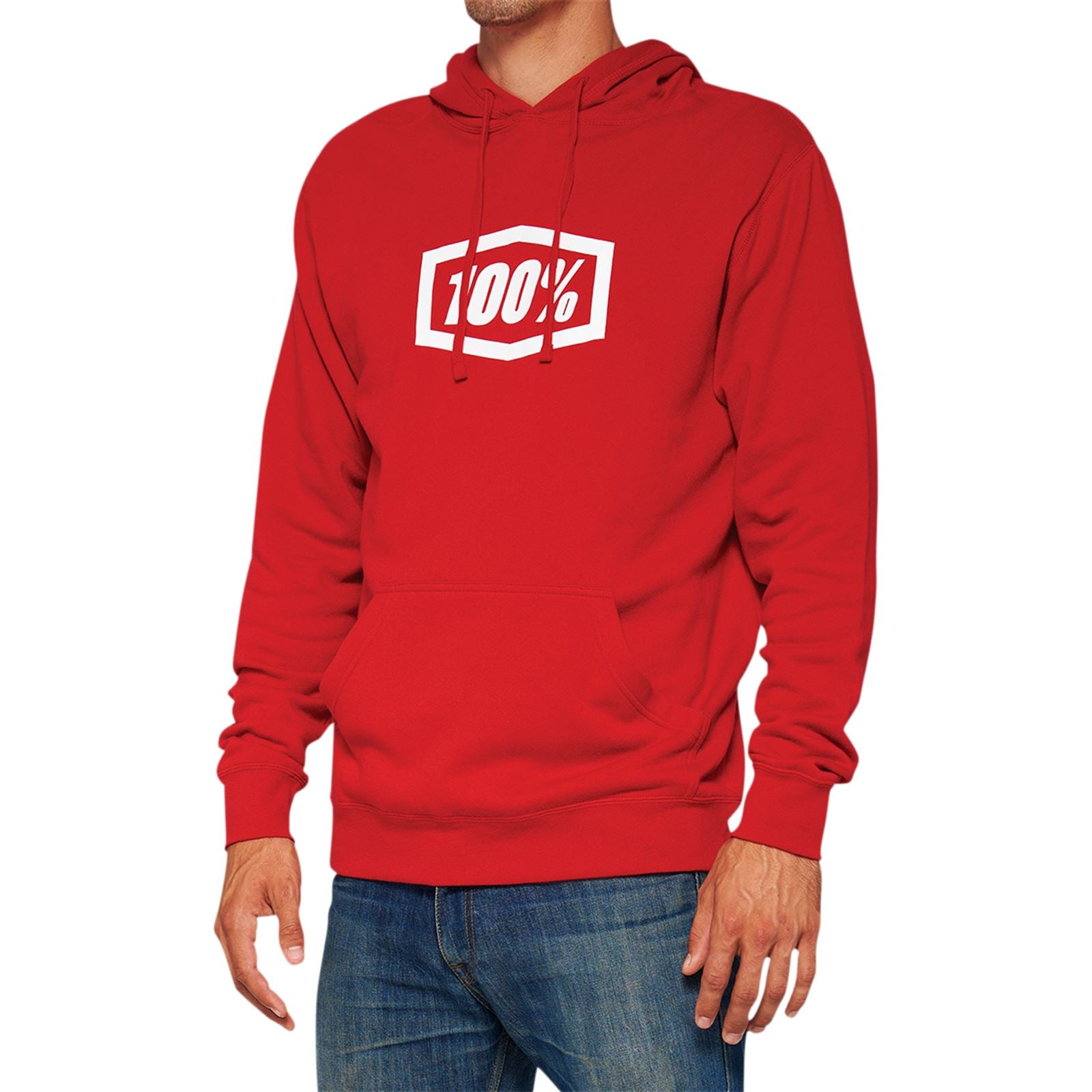 100% Icon Pullover Hoodie - Red - Small 20029-00010_877888