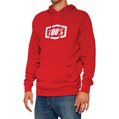 100% Icon Pullover Hoodie - Red - Small 20029-00010_877888