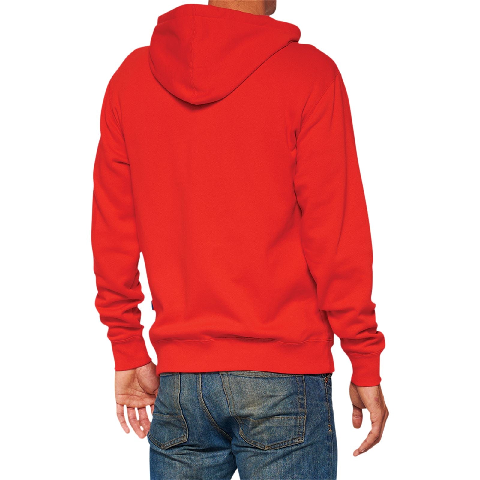 100% Official Fleece Zip-Up Hoodie - Red - Large 20032-00017_877865