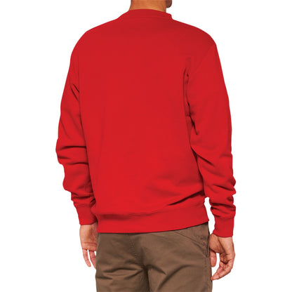 100% Icon Long-Sleeve Fleece Sweatshirt - Red - Large 20026-00012_877914