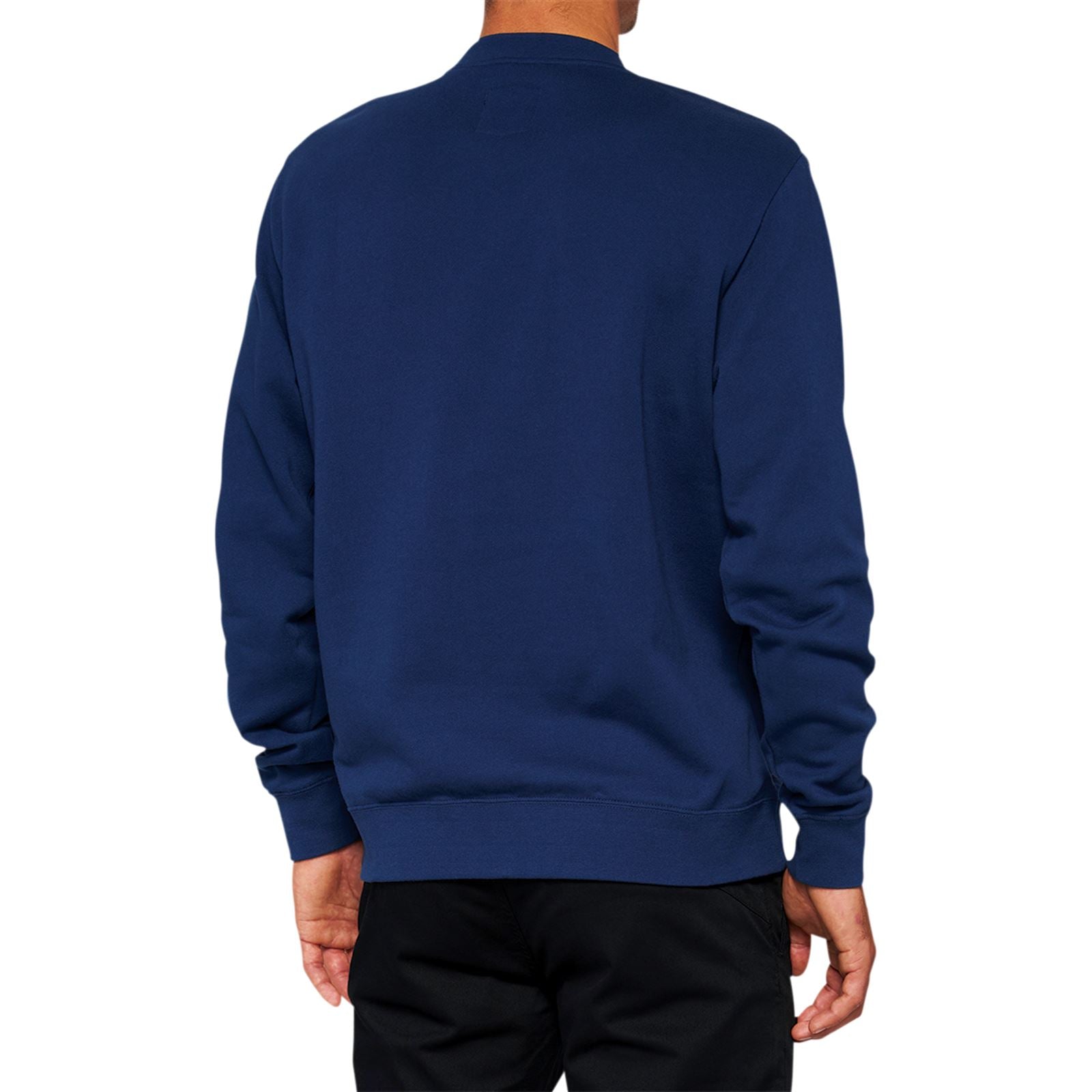 100% Icon Long-Sleeve Fleece Sweatshirt - Navy - Small 20026-00015_878044