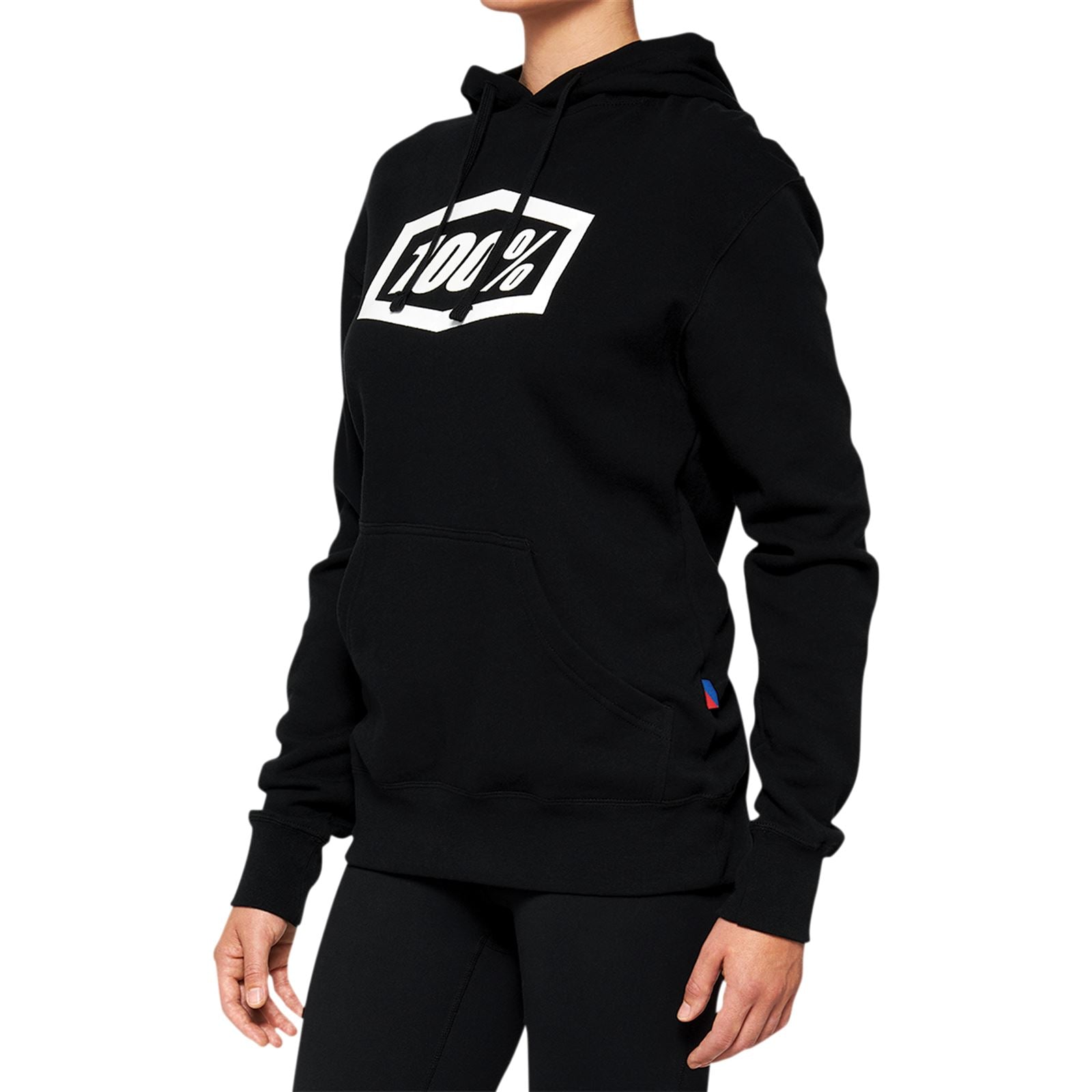 100% Women's Icon Hoodie - Black - Large 20031-00002_877990