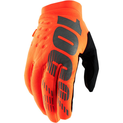 100% Brisker Gloves - Fluo Orange/Black - Small 10003-00010_877950