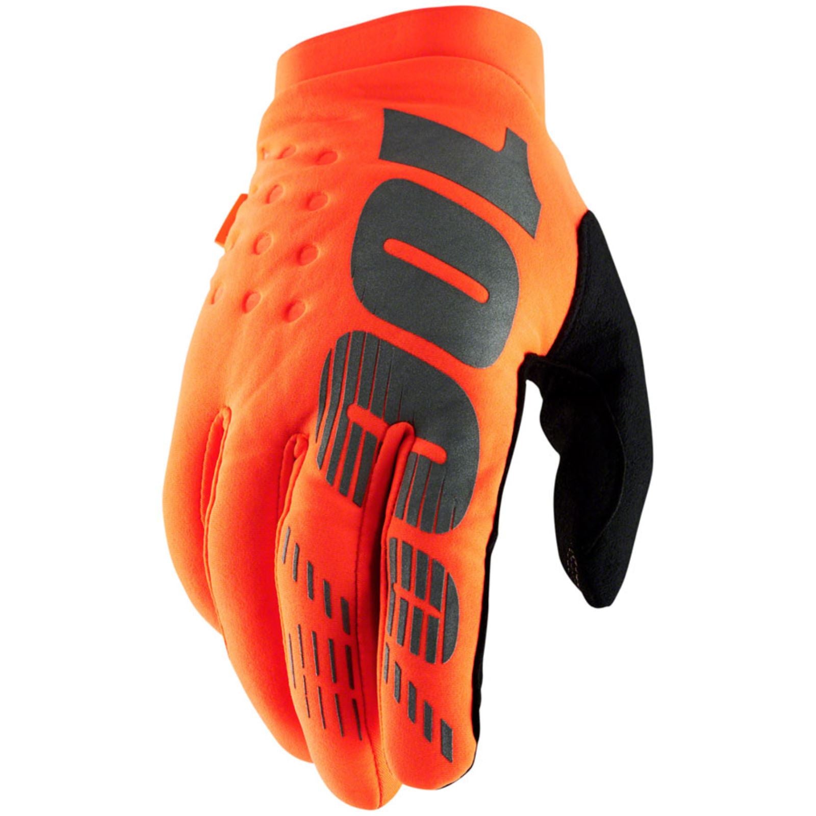 100% Brisker Gloves - Fluo Orange/Black - Small 10003-00010_1361679