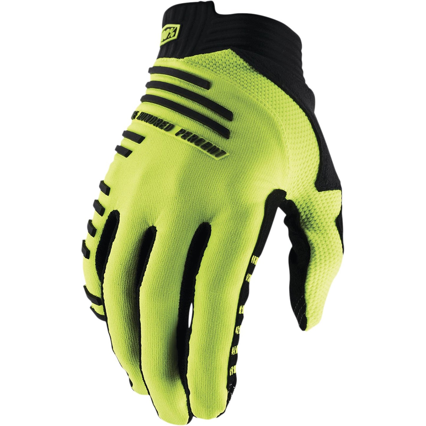 100% Men's R-Core Gloves - Full Finger - Yellow/Black - 2X-Large 10027-00014_878006