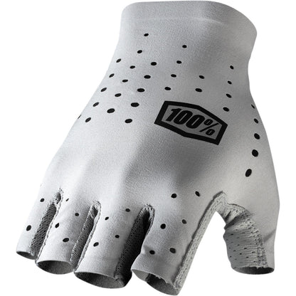 100% Sling Short Finger Gloves - Gray - Large 10021-00007_878076