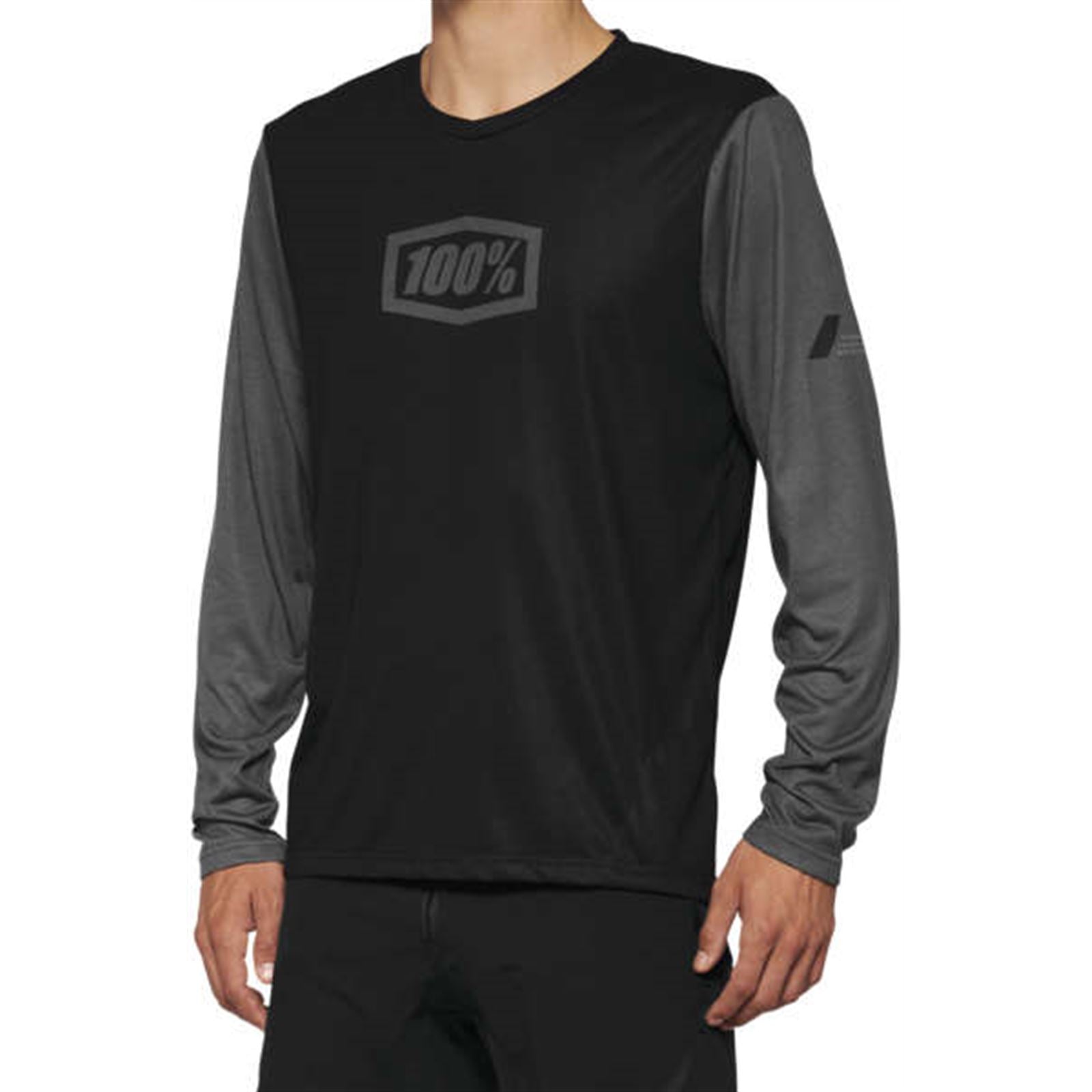 100% Airmatic Long-Sleeve Jersey - Black - XL 40019-00003_1066949