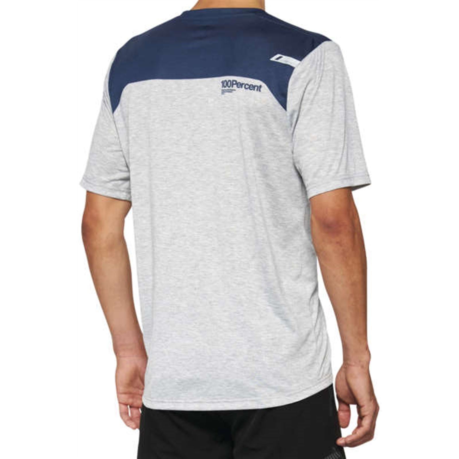 100% Airmatic Jersey Short-Sleeve - Gray/Midnight - Medium OPEN BOX [MPN: 40014-00016]_2567986