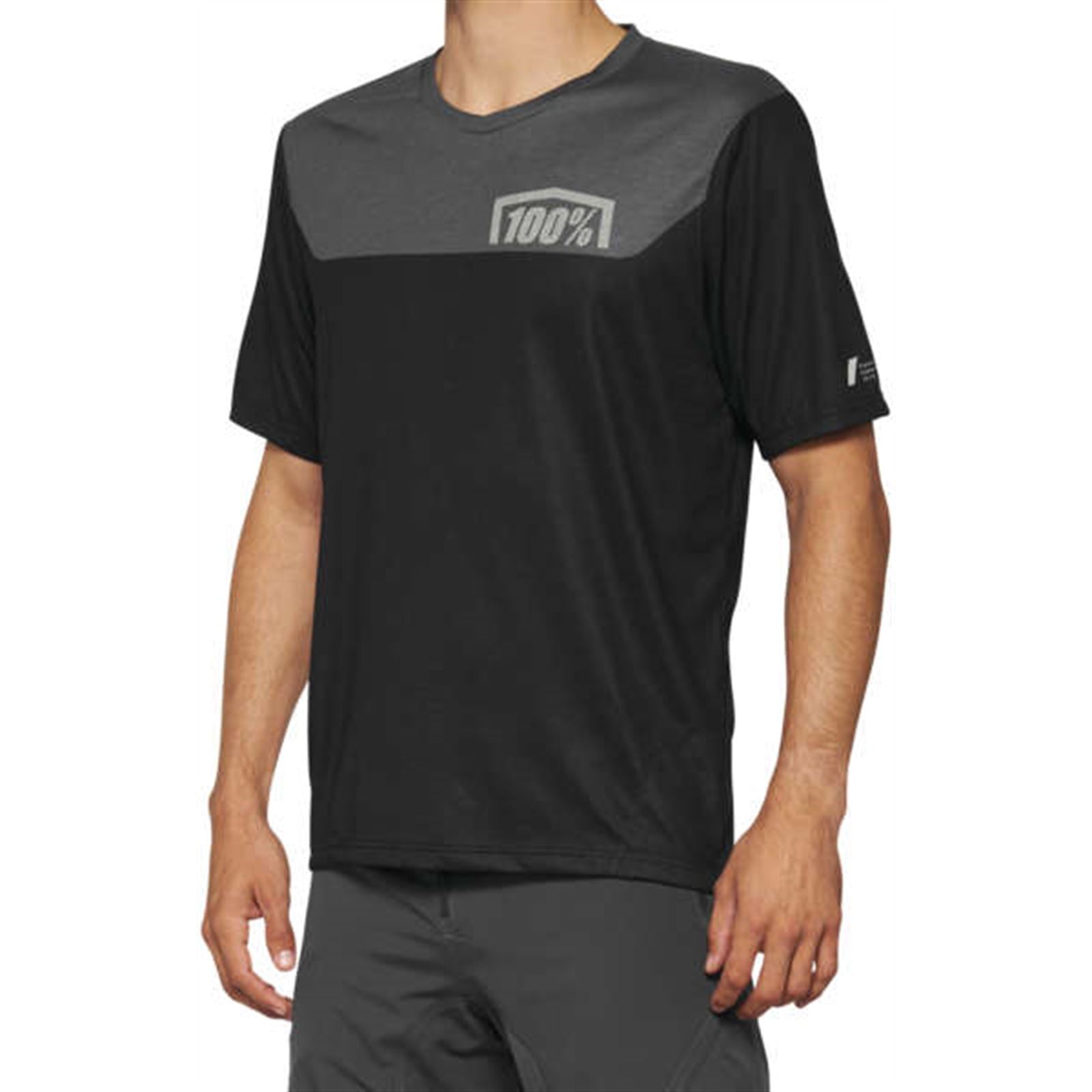 100% Airmatic Jersey - Short-Sleeve - Black/Charcoal_1727637