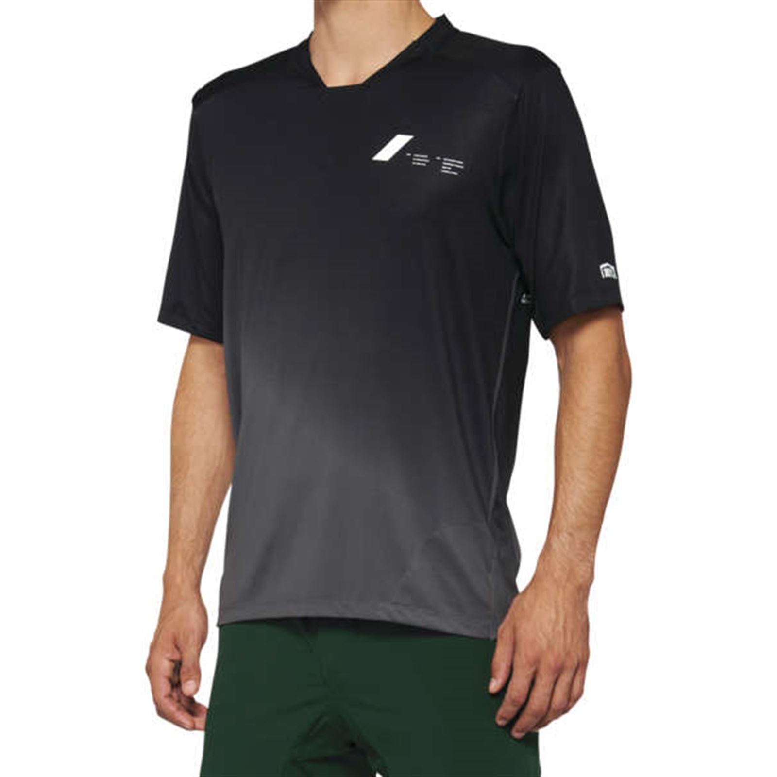 100% Celium Jersey - Short-Sleeve - Black/Charcoal - XL 40011-00003_1067436