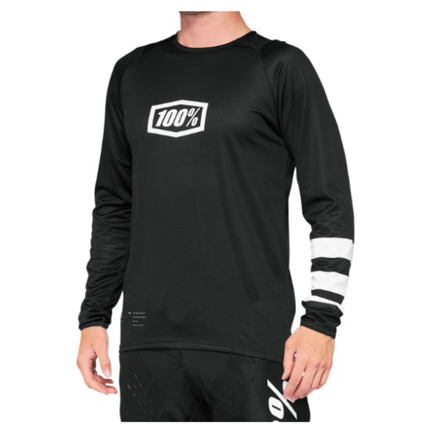 100% R-Core Long-Sleeve Jersey - Black/White - Small 40005-00010_1533757